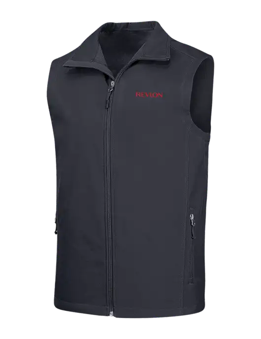 Dark Grey Core Soft Shell Vest w/Revlon Logo