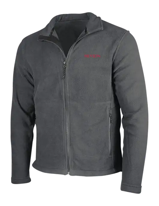 Dark Grey Fleece Jacket w/Revlon Logo