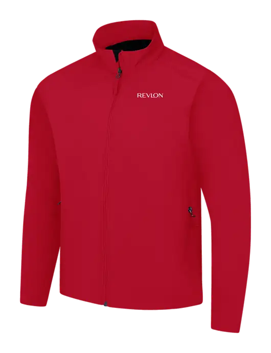 Red Core Soft Shell Jacket w/Revlon Logo