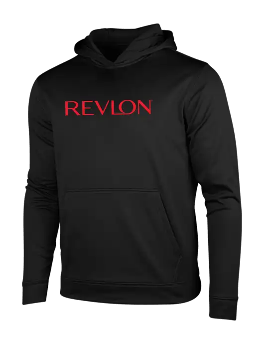 Black Fleece Sport-Wick Hooded Pullover w/Revlon Logo