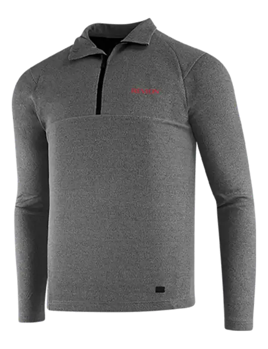 OGIO Dark Grey Heather Transition 1/4 Zip Pullover w/Revlon Logo