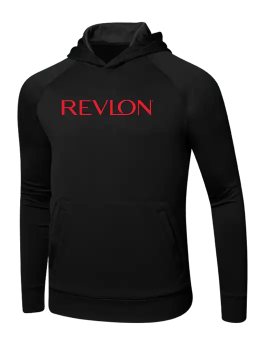Tech Black Fleece Hooded Sweatshirt w/Revlon Logo