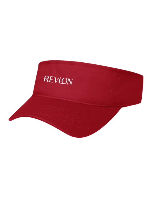 Red Cap Visor w/Revlon Logo