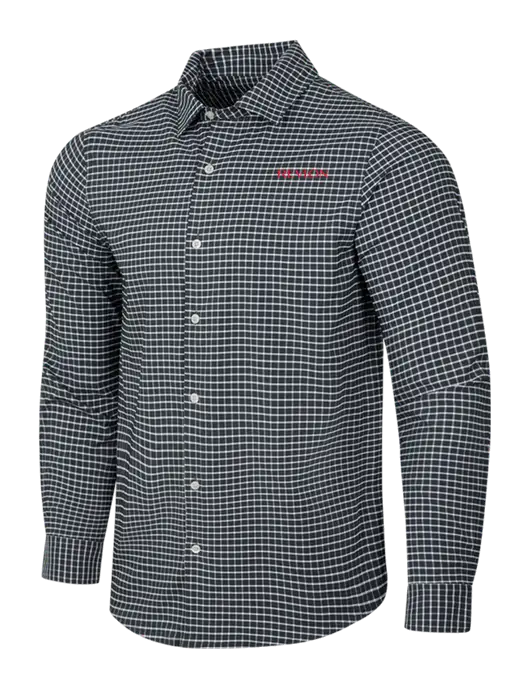 Dark Grey/White City Stretch Shirt w/Revlon Logo