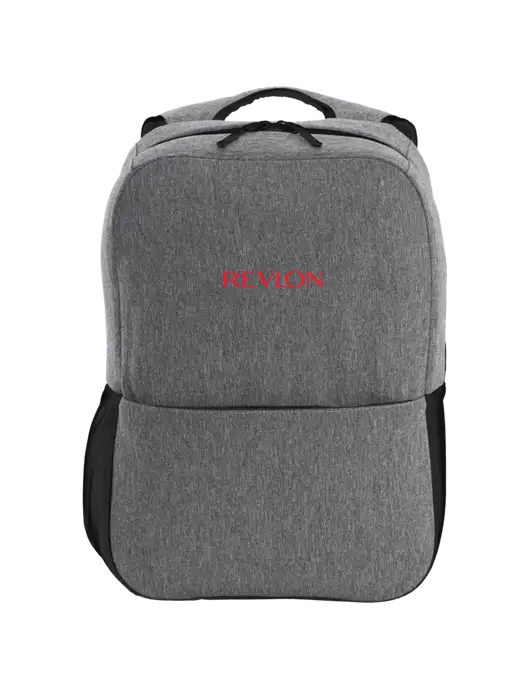 Access Square Laptop Graphite Heather/Black Backpack w/Revlon Logo