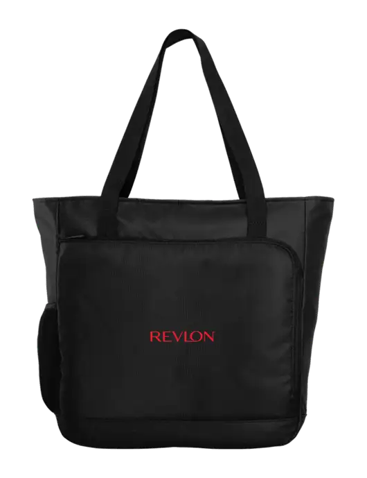 City Black Laptop Tote w/Revlon Logo