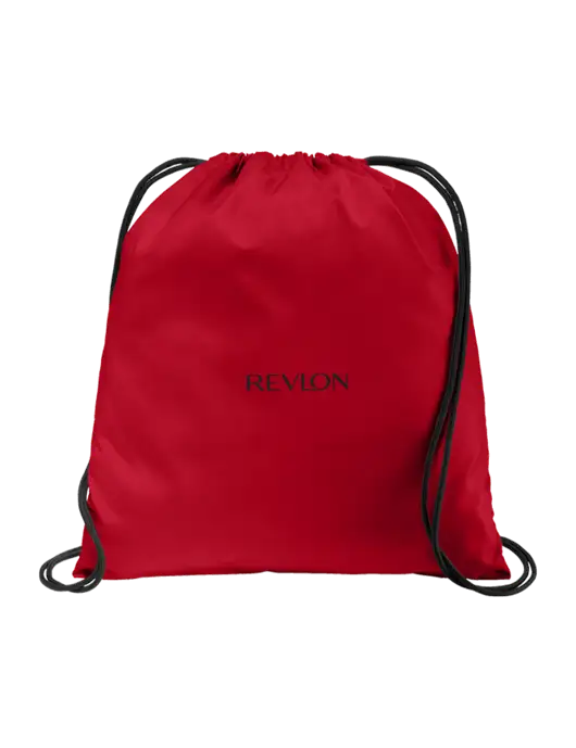 Drawstring True Red Cinch Pack w/Revlon Logo