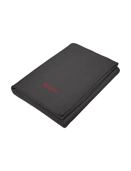 Core Charcoal Fleece Sweatshirt Blanket w/Revlon Logo