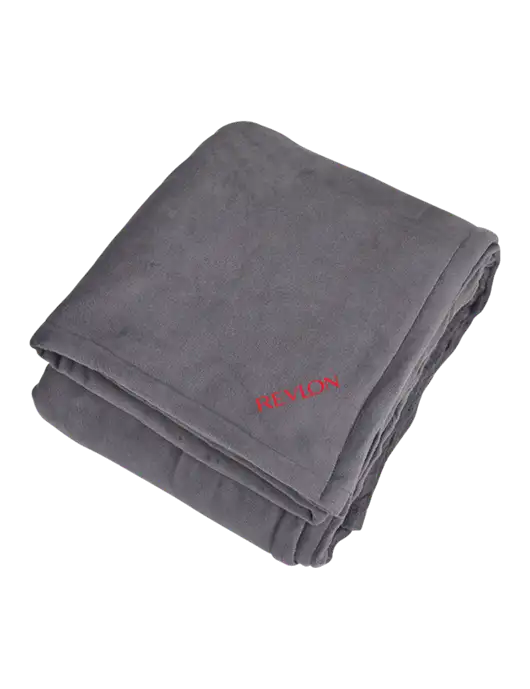 Mountain Lodge Hearth Grey Blanket  w/Revlon Logo