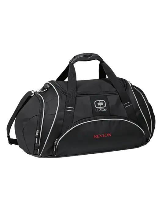 OGIO Black Crunch Duffel
 w/Revlon Logo